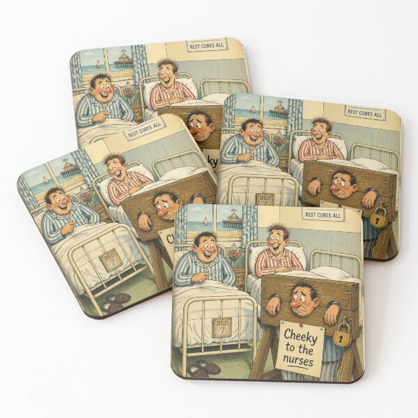 Item preview, Seaside Postcard: Cheeky to the Nurses designed and sold by halibutgoatramb.