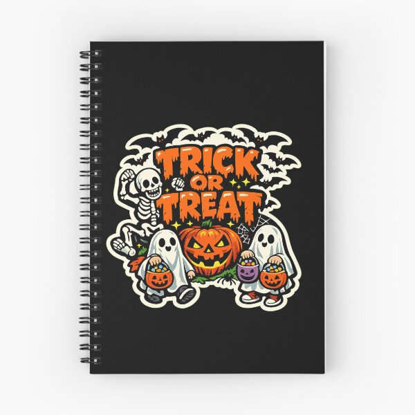 Item preview, Trick or Treat Vintage Halloween Spooky Ghost Pumpkin designed and sold by BeardWave.