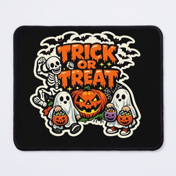 Item preview, Trick or Treat Vintage Halloween Spooky Ghost Pumpkin designed and sold by BeardWave.