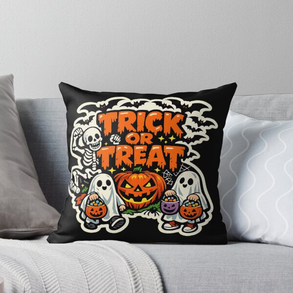 Item preview, Trick or Treat Vintage Halloween Spooky Ghost Pumpkin designed and sold by BeardWave.