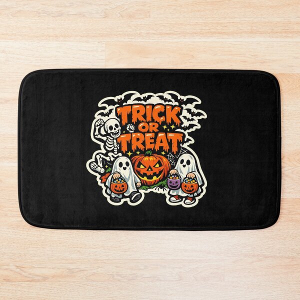 Item preview, Trick or Treat Vintage Halloween Spooky Ghost Pumpkin designed and sold by BeardWave.