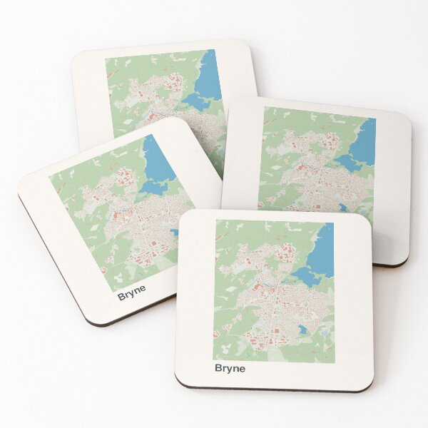 Item preview, Bryne Minimalistic Map Art designed and sold by MapsNerd.