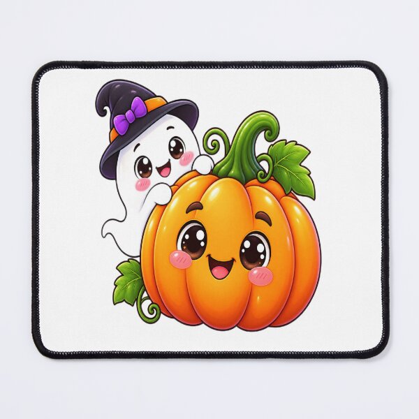 Item preview, Kawaii Halloween Ghost Pumpkin – Cute Spooky Witch Autumn Design designed and sold by Pixanova.