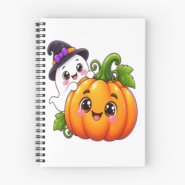 Item preview, Kawaii Halloween Ghost Pumpkin – Cute Spooky Witch Autumn Design designed and sold by Pixanova.