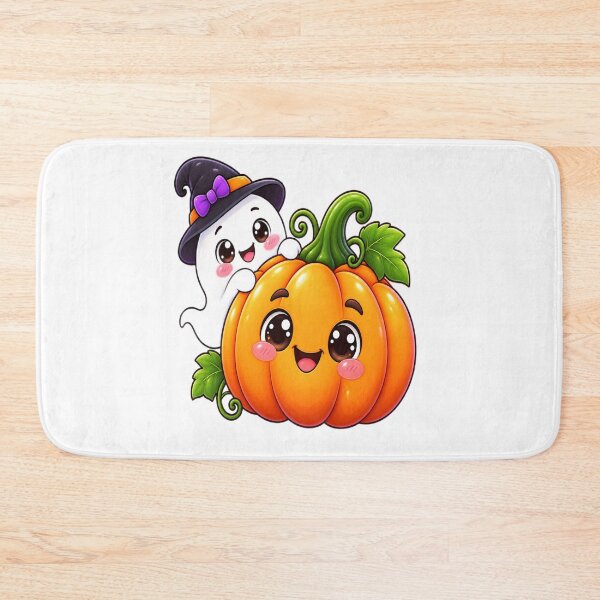 Item preview, Kawaii Halloween Ghost Pumpkin – Cute Spooky Witch Autumn Design designed and sold by Pixanova.
