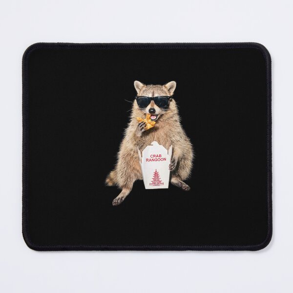 Item preview, Crab Rangoon Funny Raccoon Eating Chinese Food designed and sold by EricCotanori.
