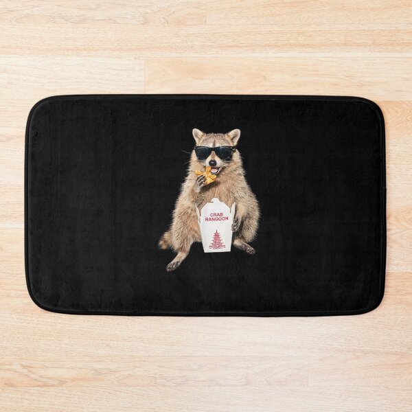Item preview, Crab Rangoon Funny Raccoon Eating Chinese Food designed and sold by EricCotanori.