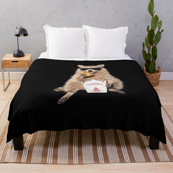 Item preview, Crab Rangoon Funny Raccoon Eating Chinese Food designed and sold by EricCotanori.