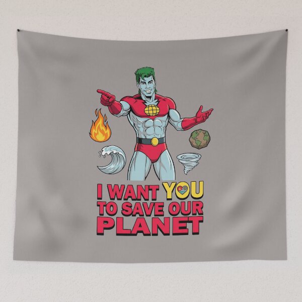 Item preview, Captain Planet I Want You To Save Our Planet-75 designed and sold by NicoKrugelstein.