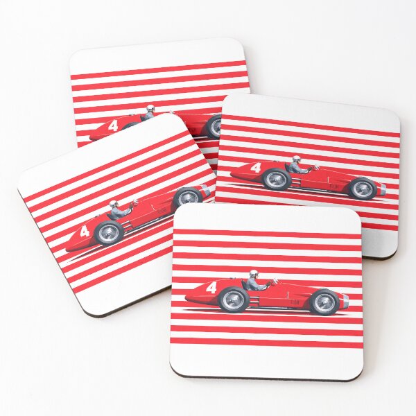 Item preview, #4 Vintage 1950s Red Race Car designed and sold by PitWallArt.