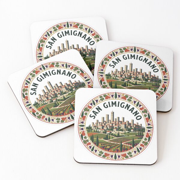 Item preview, San Gimignano Towers Italy Sticker designed and sold by Imaginarium of Chaos falcon88 .