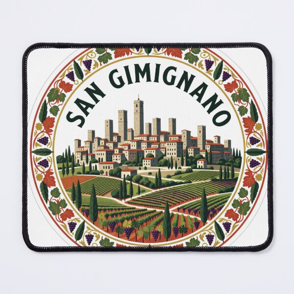 Item preview, San Gimignano Towers Italy Sticker designed and sold by Imaginarium of Chaos falcon88 .