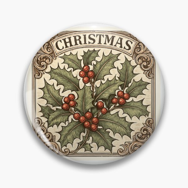 Item preview, Vintage Holly Christmas designed and sold by Love Joy.