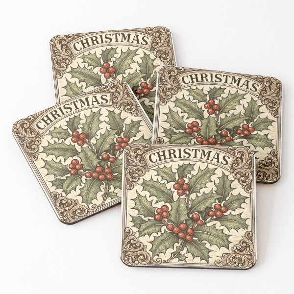 Item preview, Vintage Holly Christmas designed and sold by Love Joy.