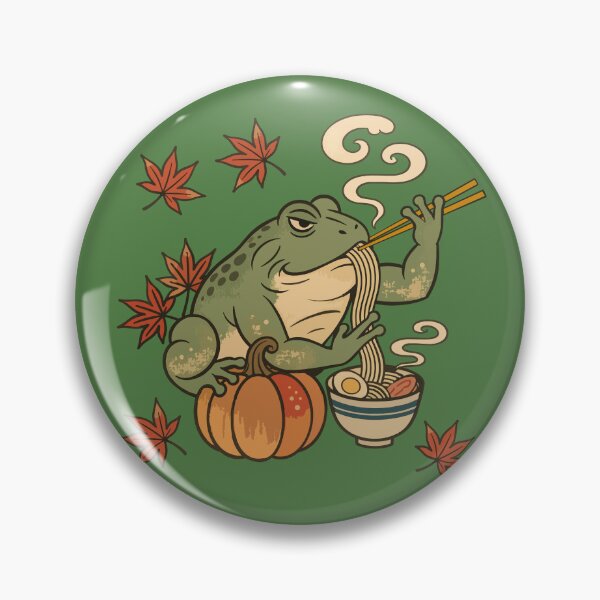 Item preview, Cozy Autumn Frog Ramen designed and sold by Litely.