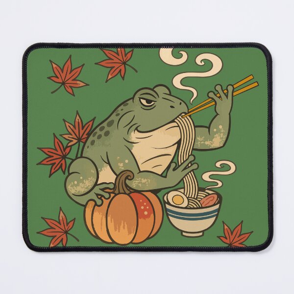 Item preview, Cozy Autumn Frog Ramen designed and sold by Litely.