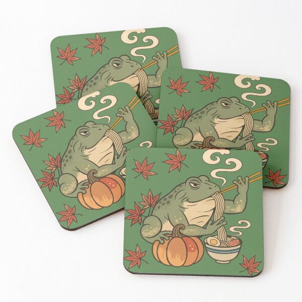 Item preview, Cozy Autumn Frog Ramen designed and sold by Litely.