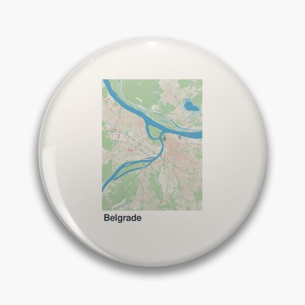 Item preview, Belgrade Minimalistic Map Art designed and sold by MapsNerd.