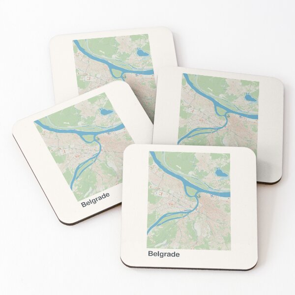 Item preview, Belgrade Minimalistic Map Art designed and sold by MapsNerd.