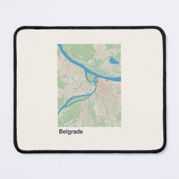 Item preview, Belgrade Minimalistic Map Art designed and sold by MapsNerd.