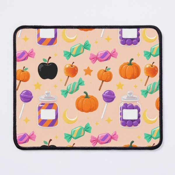 Item preview, Retro Halloween Candy Pumpkin Apple Pattern designed and sold by Mimoshi ⭐⭐⭐⭐⭐.