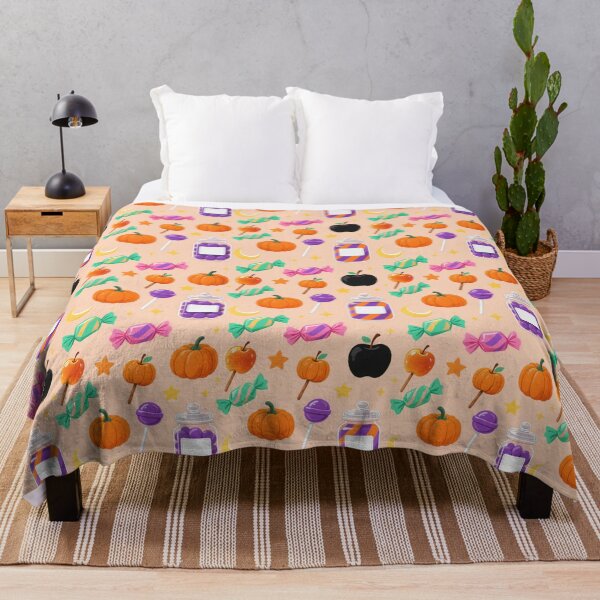 Item preview, Retro Halloween Candy Pumpkin Apple Pattern designed and sold by Mimoshi ⭐⭐⭐⭐⭐.