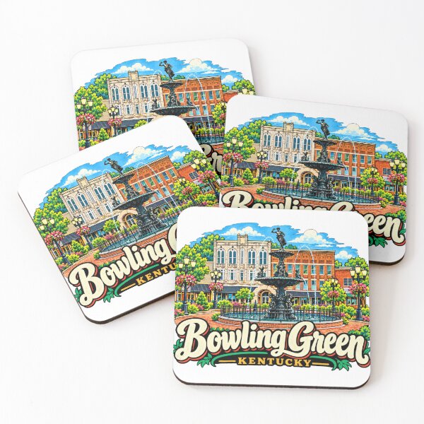 Item preview, Hand Drawn Bowling Green Kentucky Travel Souvenir Landmark Gift designed and sold by MichaeIRellov.