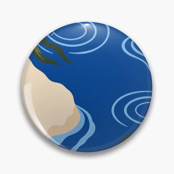 Item preview, Tide Pool – Coastal Blue Bath Mat designed and sold by astersgraphics.