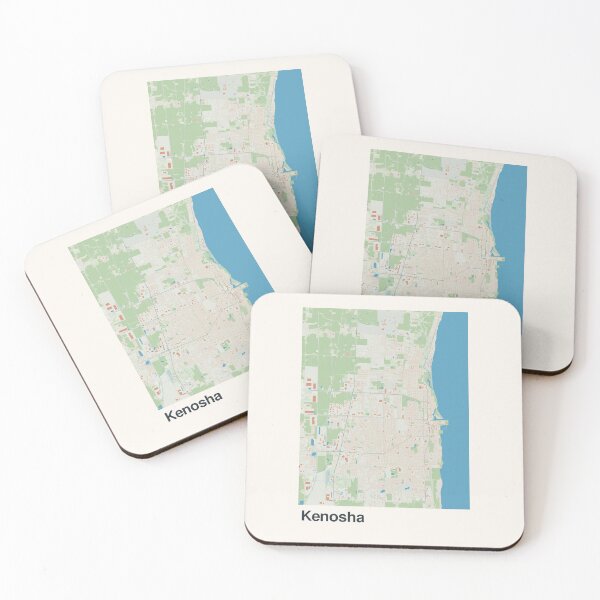 Item preview, Kenosha Minimalistic Map Art designed and sold by MapsNerd.