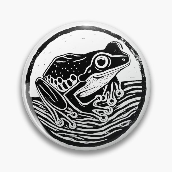 Item preview, Tree Frog Lino Art designed and sold by Type2Design.