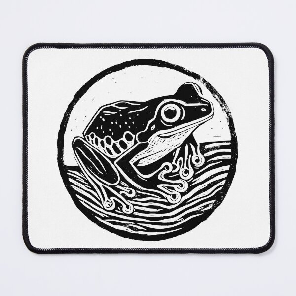 Item preview, Tree Frog Lino Art designed and sold by Type2Design.