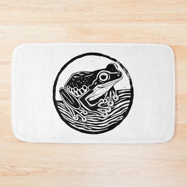 Item preview, Tree Frog Lino Art designed and sold by Type2Design.