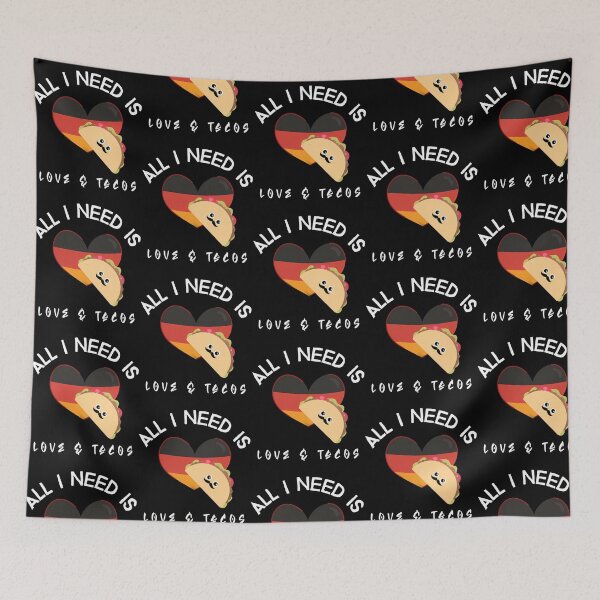 Item preview, All I Need Is Love And Tacos Valentine Tshirt designed and sold by lyric-olivares.