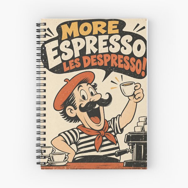 Item preview, More Espresso Less Despresso – Vintage Coffee Humor designed and sold by Jandedan.