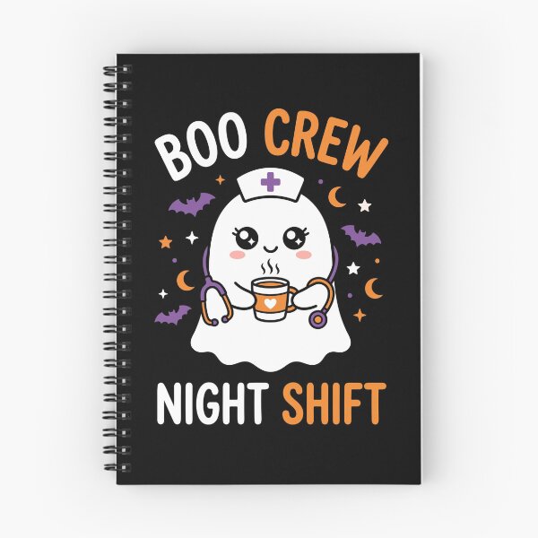 Item preview, Boo Crew Night Shift Nurse Cute Ghost Coffee Halloween designed and sold by TeNovaStudio.