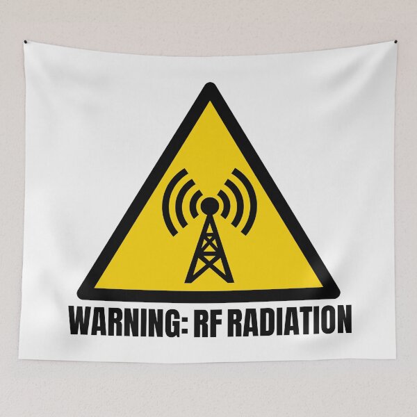 Item preview, Ham Radio RF Radiation Warning Sign for Operators designed and sold by AnnSign.