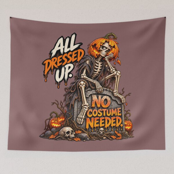 Item preview, funny skeleton - All dressed up... designed and sold by Bone & Banter.
