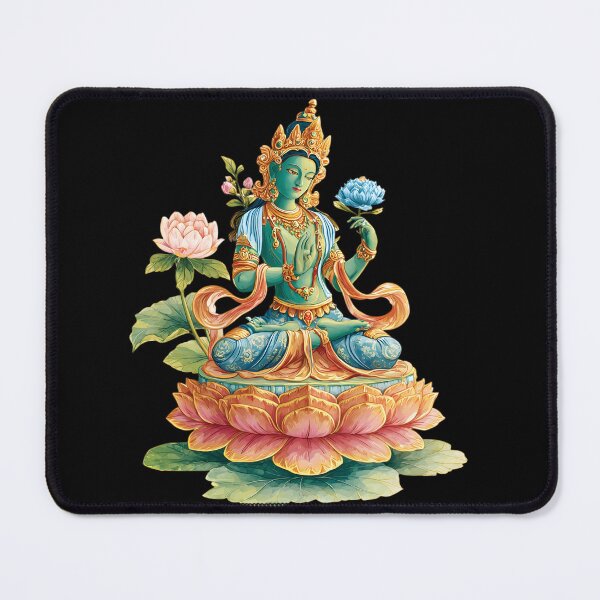 Item preview, Green Tara on Lotus Flower designed and sold by Instant Printing.