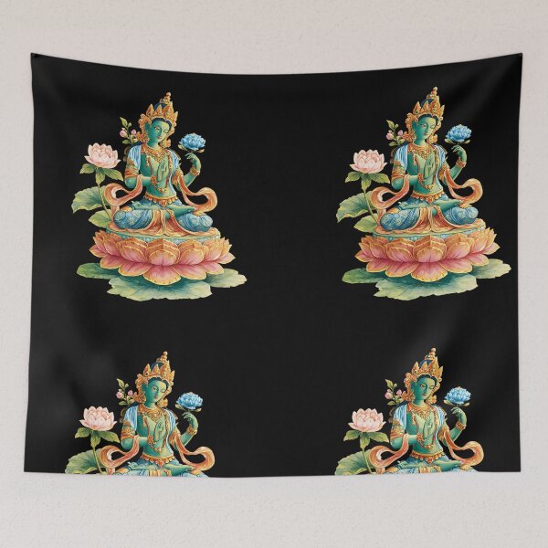Item preview, Green Tara on Lotus Flower designed and sold by Instant Printing.