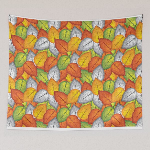 Item preview, Vibrant Autumn Leaves Seamless Botanical Pattern designed and sold by TOM JACK.