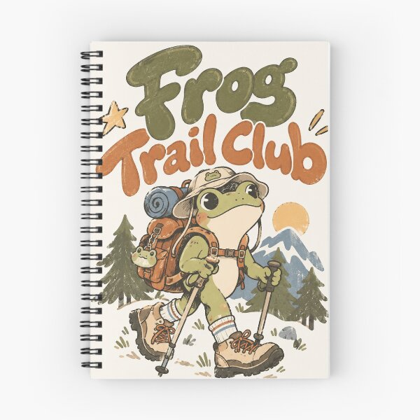 Item preview, Hiking Frog Vintage Trail Club designed and sold by thatsmaddierose.