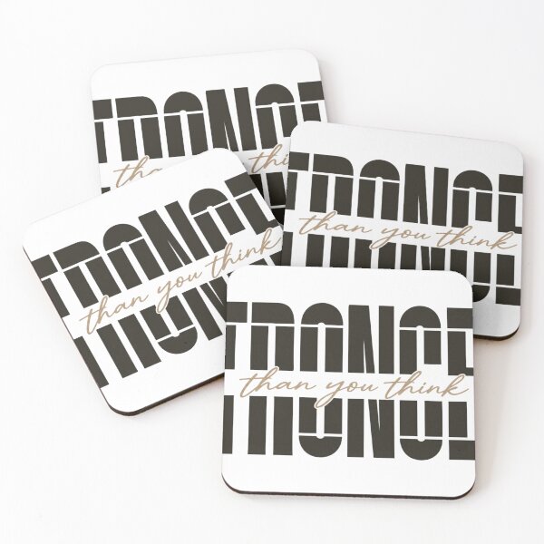 Item preview, Stronger Than You Think – Motivational Typography designed and sold by LoppiPrintShop.