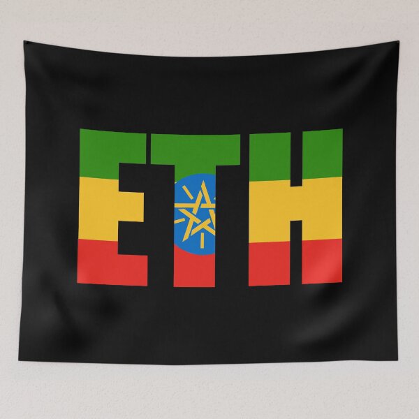 Item preview, Ethiopia Flag Initials ET designed and sold by shitpostee.