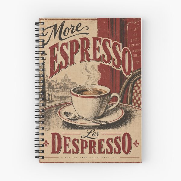 Item preview, More Espresso Less Despresso – Vintage French Café Coffee designed and sold by Jandedan.