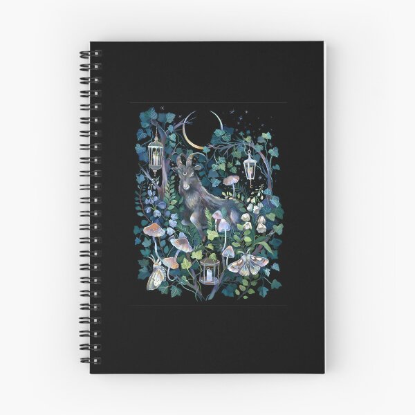 Item preview, Mystic Black Goat Magical Forest Illustration designed and sold by DanielleDMiller.