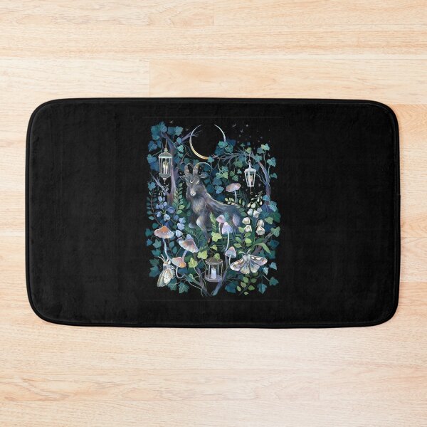 Item preview, Mystic Black Goat Magical Forest Illustration designed and sold by DanielleDMiller.