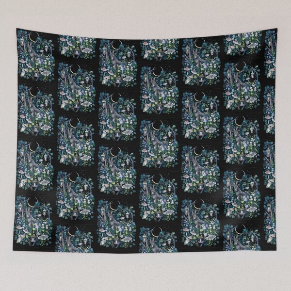 Item preview, Mystic Black Goat Magical Forest Illustration designed and sold by DanielleDMiller.