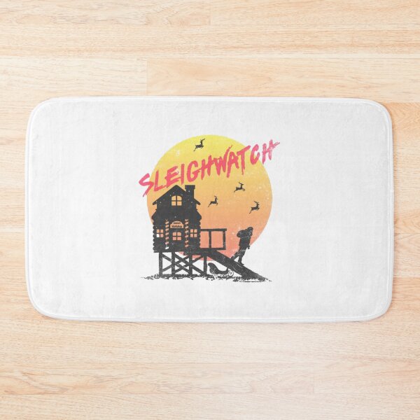 Item preview, Distressed Retro Sunset Santa Workshop Reindeer Silhouette designed and sold by MustafaScharf.