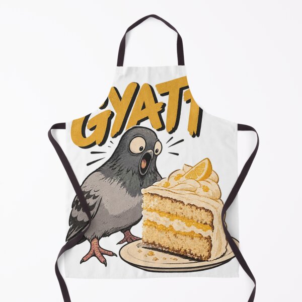 Item preview, GYATT Cake Pigeon – Funny Gen Alpha Slang Meme Art designed and sold by SimonasPeace.