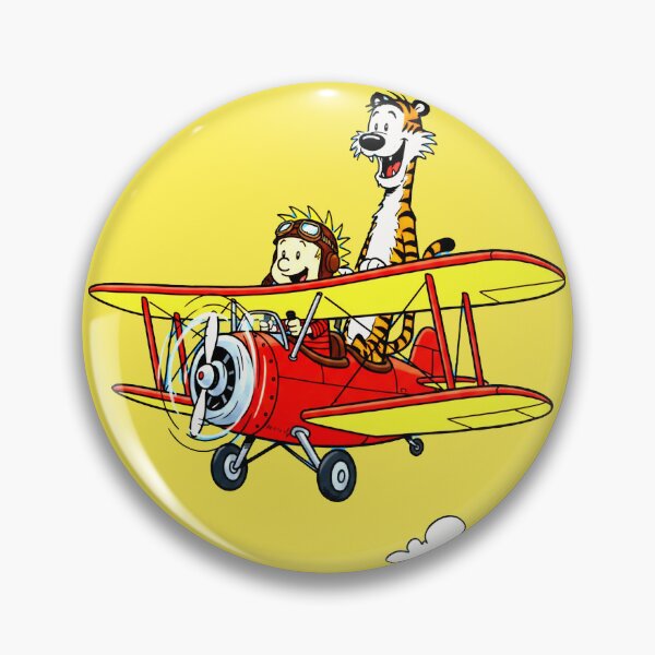 Item preview, Calvin and Hobbes in Red Plane designed and sold by laschikarin.